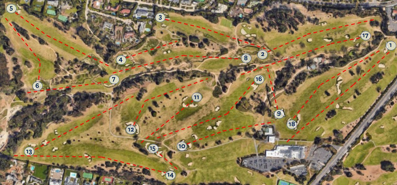 2024 U.S. Open Course Layout Myrle Vallie